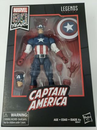 Walmart Exclusive Marvel Legends Series 80th Anniversary Captain America