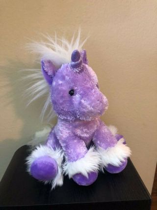 Aurora World Stuffed Animals 12 " Large Dreaming Of You Unicorn Plush Purple