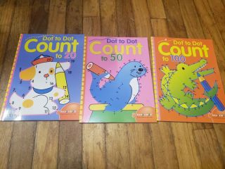 Learning To Count With Dot To Dot Count To 20,  50 And 100 Books