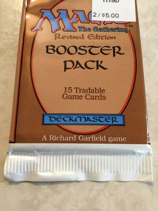 Magic: The Gathering MTG Factory Revised Booster Pack 4