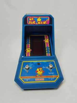 Ms Pac Man 1981 Table Top Mini Arcade Game By Midway Coleco