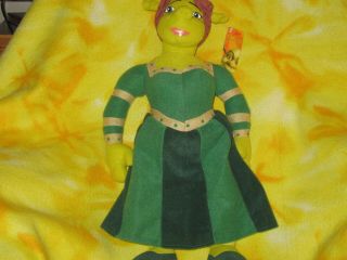 Dreamworks Shrek 2 Fiona Plush Stuffed Animal Ogre Green Toy Tag Doll 2004 16 "