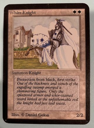 Mtg White Knight Alpha Magic The Gathering