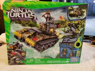 Teenage Mutant Ninja Turtles Mega Blocks Jungle Takedown/combat Jungle 2015