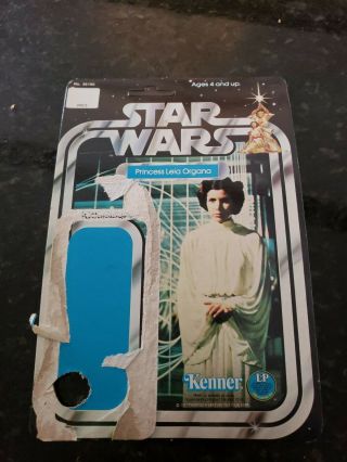 1977 Kenner Star Wars Princess Leia Organa Card Back
