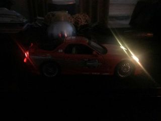 1:18 die cast metal coupe 1993 Mazda.  RX - 7 Fast and Furious Update With Neón Lgh 3