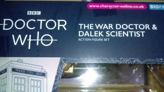DOCTOR WHO WAR DOCTOR & DALEK SCIENTIST FIGURE SET character options big finish 7