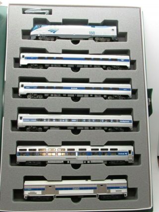 N Scale Kato Amfleet Viewliner Phase Iv P42 Locomotive And 5 Car Set