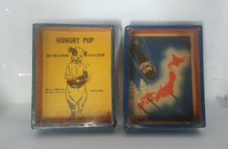Vintage Gilbert Hungry Pup Game Fred Alan Novelties Hiroshima Atomic Bomb Game