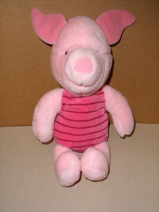 Disney Winnie The Pooh Pink Piglet Plush Stuffed Pig 12 "