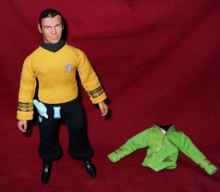 Vintage 1974 Mego Star Trek Captain Kirk - 8 " Figure - Complete - W/ Extra Shirt
