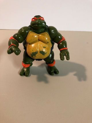 1995 Tmnt Teenage Mutant Ninja Turtles Sumo Michelangelo Figure Playmates