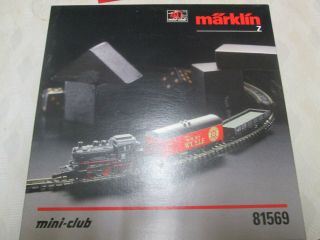 Marklin Z - Gauge Starter Set - Steam Loco,  Wagons,  Track,  Etc - Boxed - 81569