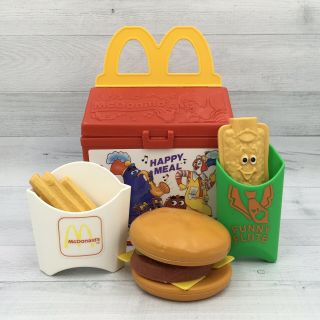 1988 Fisher Price Mcdonald’s Play Food Happy Meal Toy Meal Set Flute