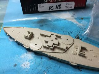 Old Glory 1/600 Uss Texas 1892; Resin And Metal Complete And Unstarted