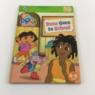 Nick Jr Dora The Explorer Childrens Book Leap Frog Dora Goes To School Tag