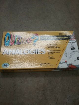 Learning Advantage QUIZMO ANALOGIES Language Arts Educational Bingo Game 4