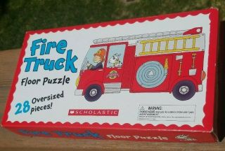 Scholastic Fire Truck 28 Piece Floor Puzzle