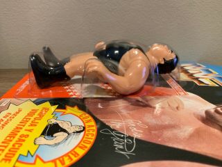 WWF 1990 Series 1 Hasbro Andre The Giant (Blue Spanish Card) MOC 2