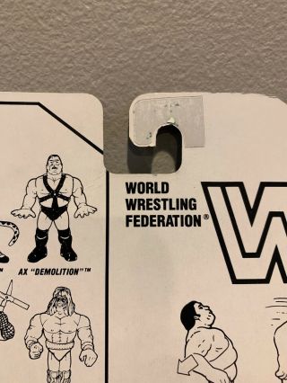 WWF 1990 Series 1 Hasbro Andre The Giant (Blue Spanish Card) MOC 5