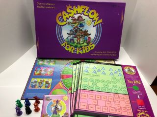 Cashflow For Kids Board Game Finance Rich Dad Poor Dad Robert Kiyosaki Complete