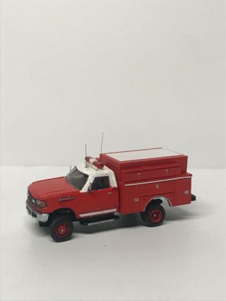 Ho 1/87 Scale Custom Ford F350 Fire Truck Rps Herpa Walthers Athearn