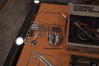 Revell Triumph Drag Bike or Motorcycle parts 4