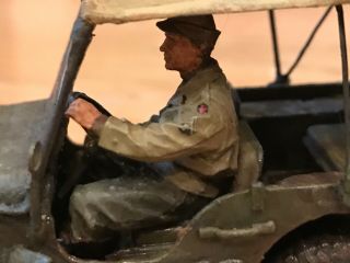 Built 1/35 Willies Jeep with Covered Trailer 34th ID Italy 4