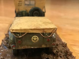 Built 1/35 Willies Jeep with Covered Trailer 34th ID Italy 7
