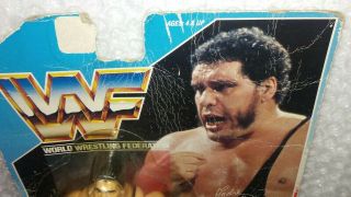 WWF Series 1 1990 Hasbro Andre The Giant Blue Card Figure rare U.  S.  A.  Titan 4