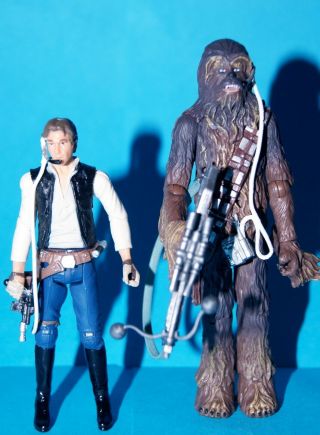 Star Wars Legacy Han Solo & Chewbacca Falcon Pilots Loose Complete