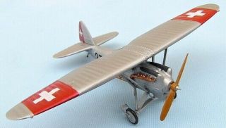 Dewoitine D.  27 Iii.  Swiss Air Force 1932,  Scale 1/72,  Hand - Made Plastic Model