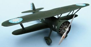 Curtiss Hawk Ii,  Chinese Air Force,  1937,  Scale 1/72,  Hand - Made Plastic Model