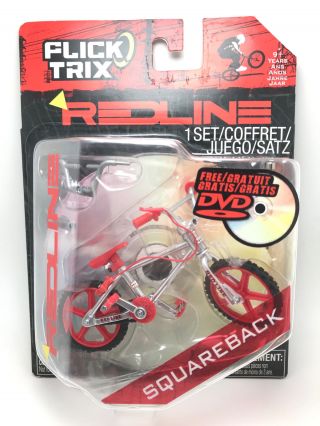 Flick Trix Redline Squareback Retro Bmx Bike Bicycle Toy,  Dvd Rare Silver