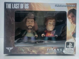 The Last Of Us Titans 3 " Vinyl Figures Joel & Ellie Official Licensed,