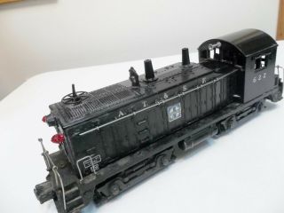 Lionel Postwar O - Gauge No.  622 At&sf Nw2 Diesel Switch Engine With Bell 1949