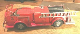 1950’s Doepke Model Toys Fire Engine Pressed Steel G - 71
