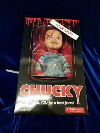 Mezco Childs Play 15 Inch Talking Chucky Doll Nib Ready To Ship