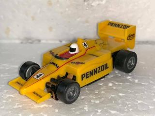 Tomy Afx 4 Yellow Pennzoil F1 Indy Slot Car