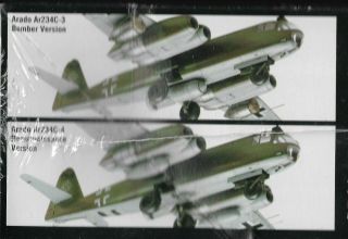 1/48 Revell Monogram Promodeler Arado Ar - 234 C3/4 Ww2 Factory Oop Htf