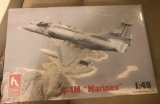 Hobby Craft 1:48 A - 4 M Marines Plastic Aircraft 1429u Factory Box
