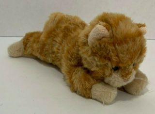 Russ Berrie Sweet Pea Cat Plush Orange Tabby Kitty Kitten Small Stuffed Animal
