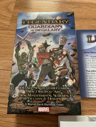 Rare Oop Marvel Legendary Guardians Of The Galaxy Expansion Out Of Print