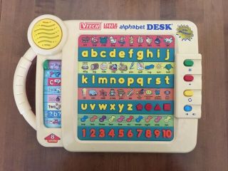 Vintage Vtech Little Smart Alphabet Desk Talking Learning Toy W Phonics