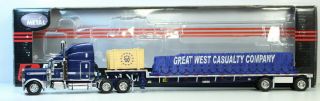 1/64 Dcp Die - Cast Promotions Tractor Trailer Great West Casualty Peterbilt 31964