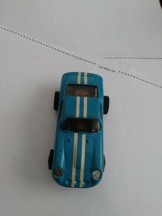 AURORA MM T - JET 1493 FERARRI GTO F/T MED.  BLUE HO Slot Car 4