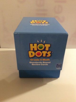 Hot Dots Grade 5 Math Standards - Based Review Cards