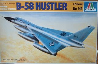 Italeri 142 1/72 Convair B - 58 Hustler Model Kit