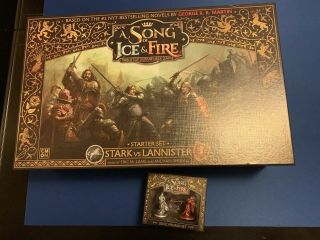 A Song Of Ice And Fire: Miniatures Starter Set: Stark Vs Lannister With Promo