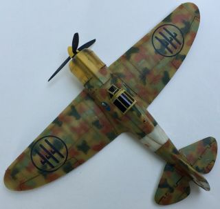 1/72 Professionally Built,  Painted,  Weathered WWII Italian Fighter Plane Model 5
